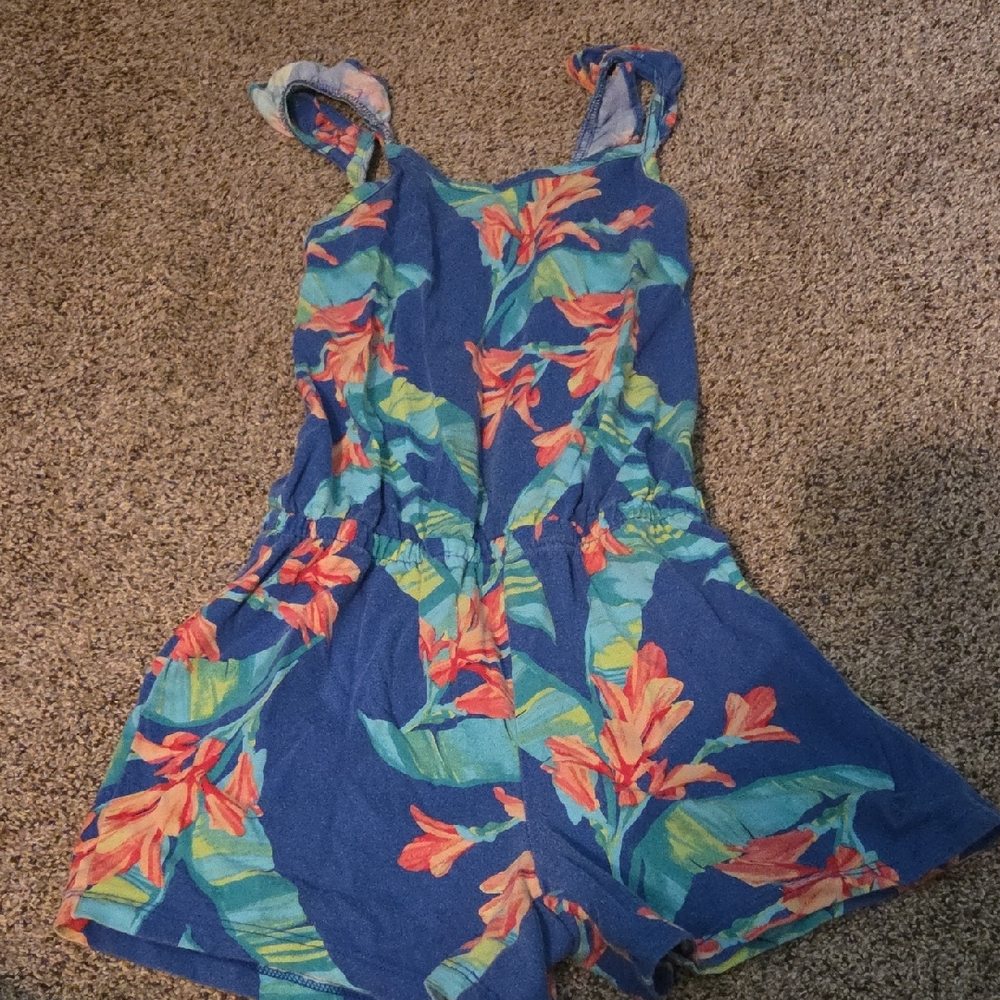 The Children's Place Tropical Blue Romper Size Medium Girls